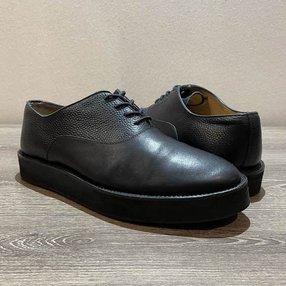 EN NOIR x STAMPD LOS ANGELES COLLAB Limited Black Leather Low Cut Shoes Size 8 - Picture 1 of 15